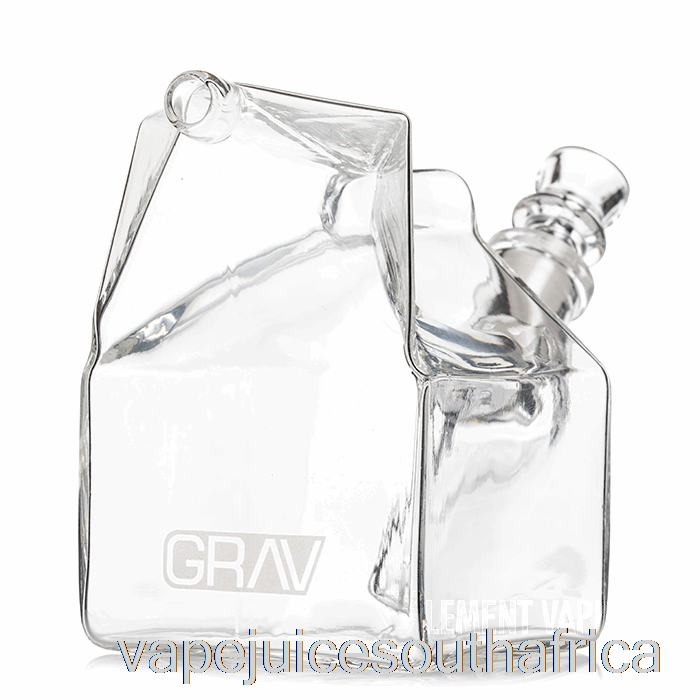 Vape Juice South Africa Grav Milk Carton Glass Bubbler Clear